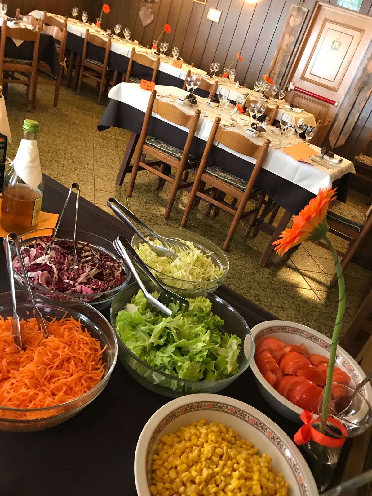 Bowls of salad